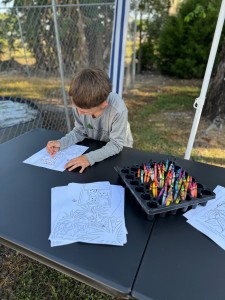 Madi Wong's Saw Palmetto art in use at the event